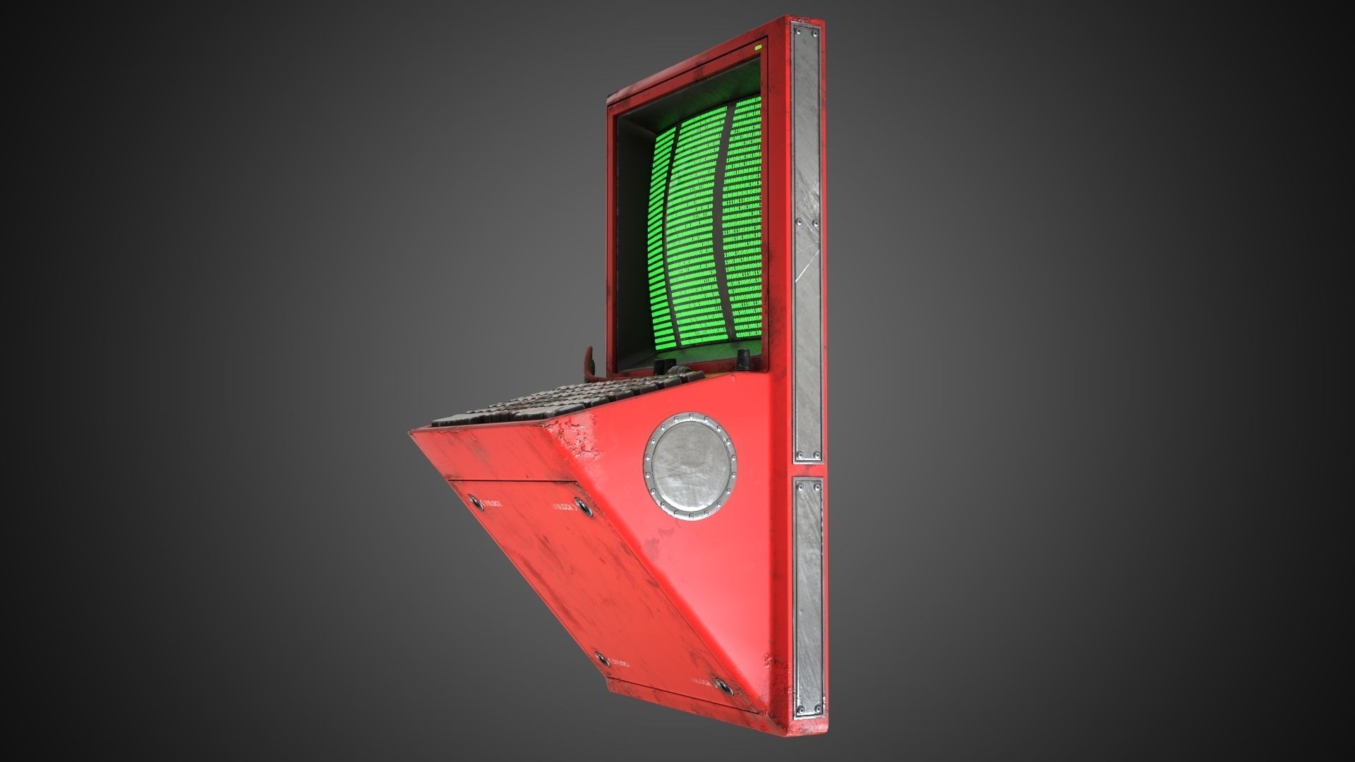 Scifi Pressure Control Panel 3D model_17