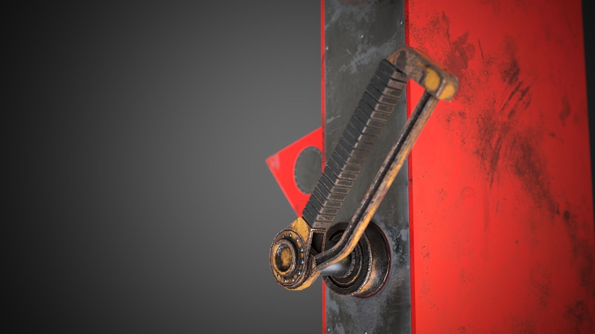 Scifi Pressure Control Panel 3D model_13