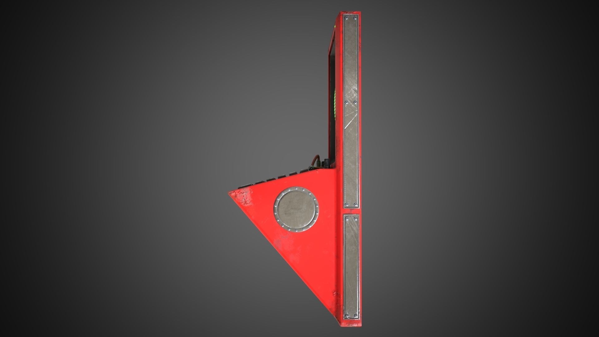 Scifi Pressure Control Panel 3D model_27