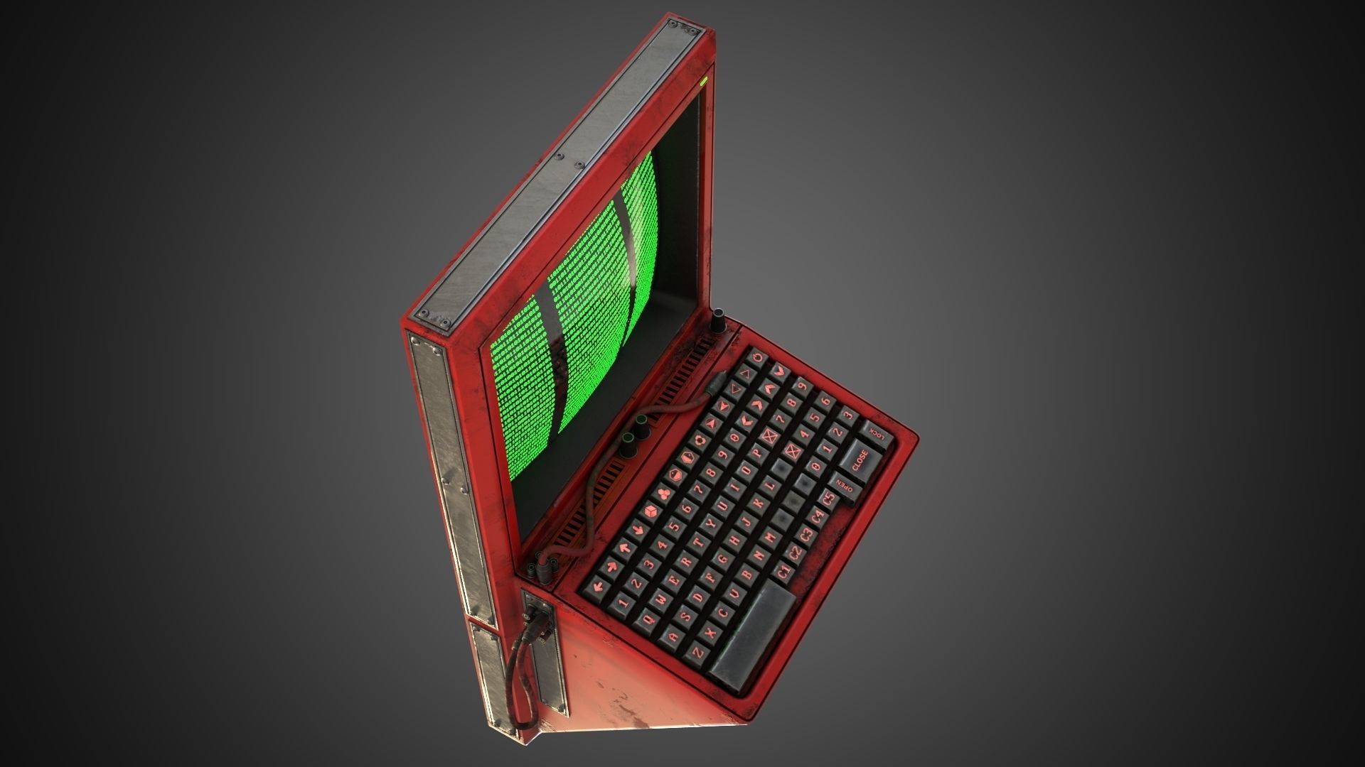 Scifi Pressure Control Panel 3D model_30