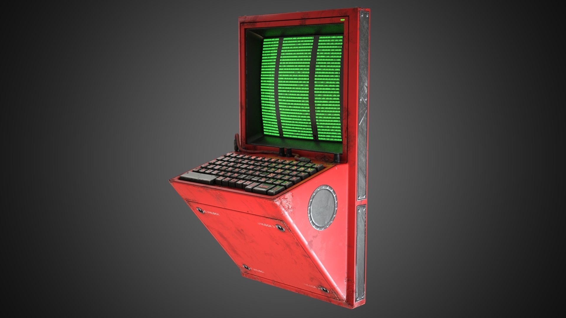 Scifi Pressure Control Panel 3D model_18