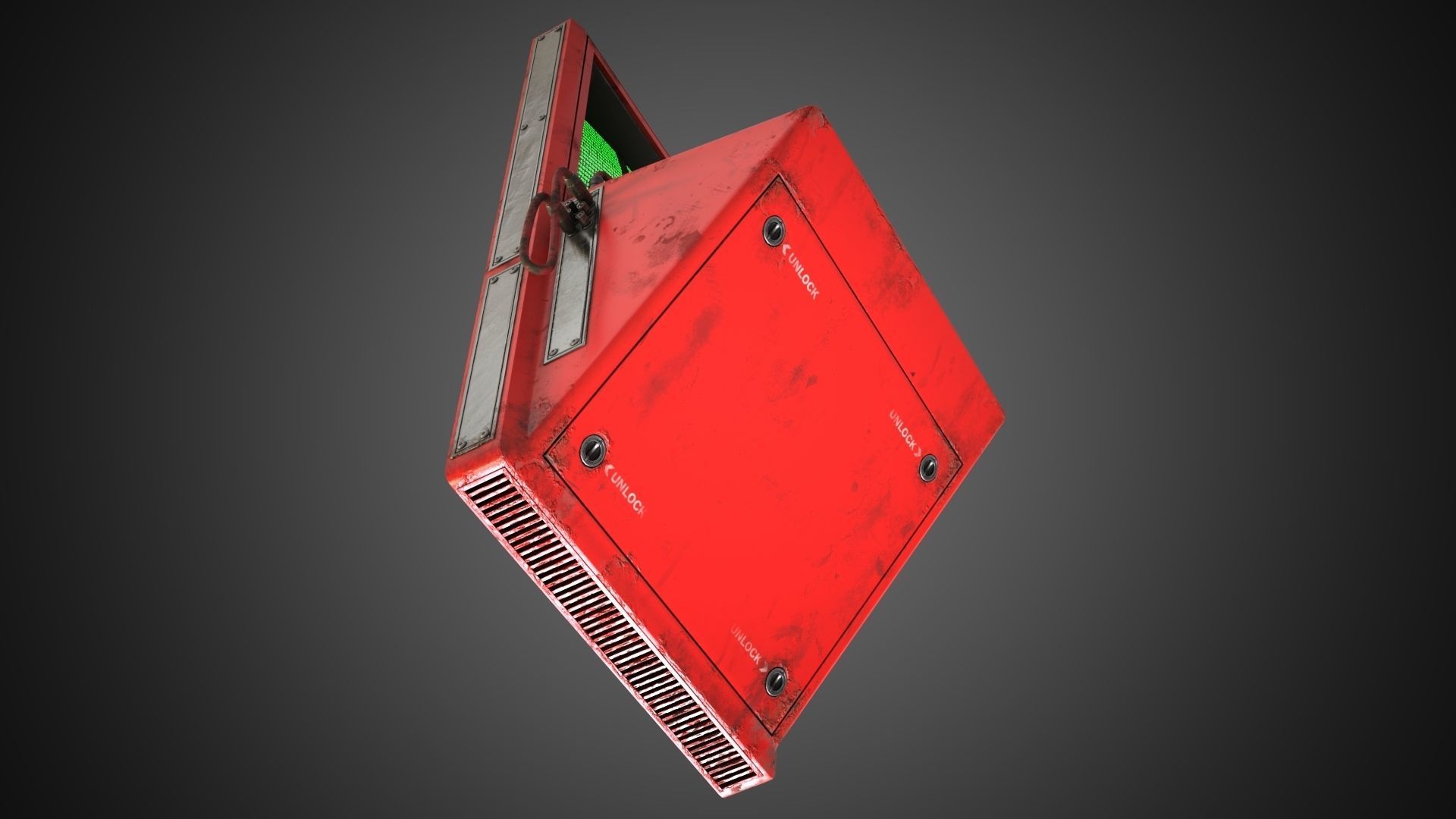 Scifi Pressure Control Panel 3D model_29