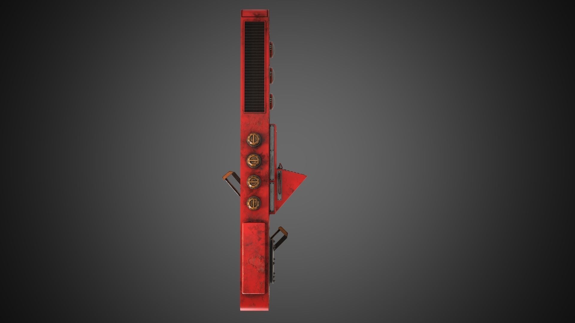 Scifi Pressure Control Panel 3D model_8