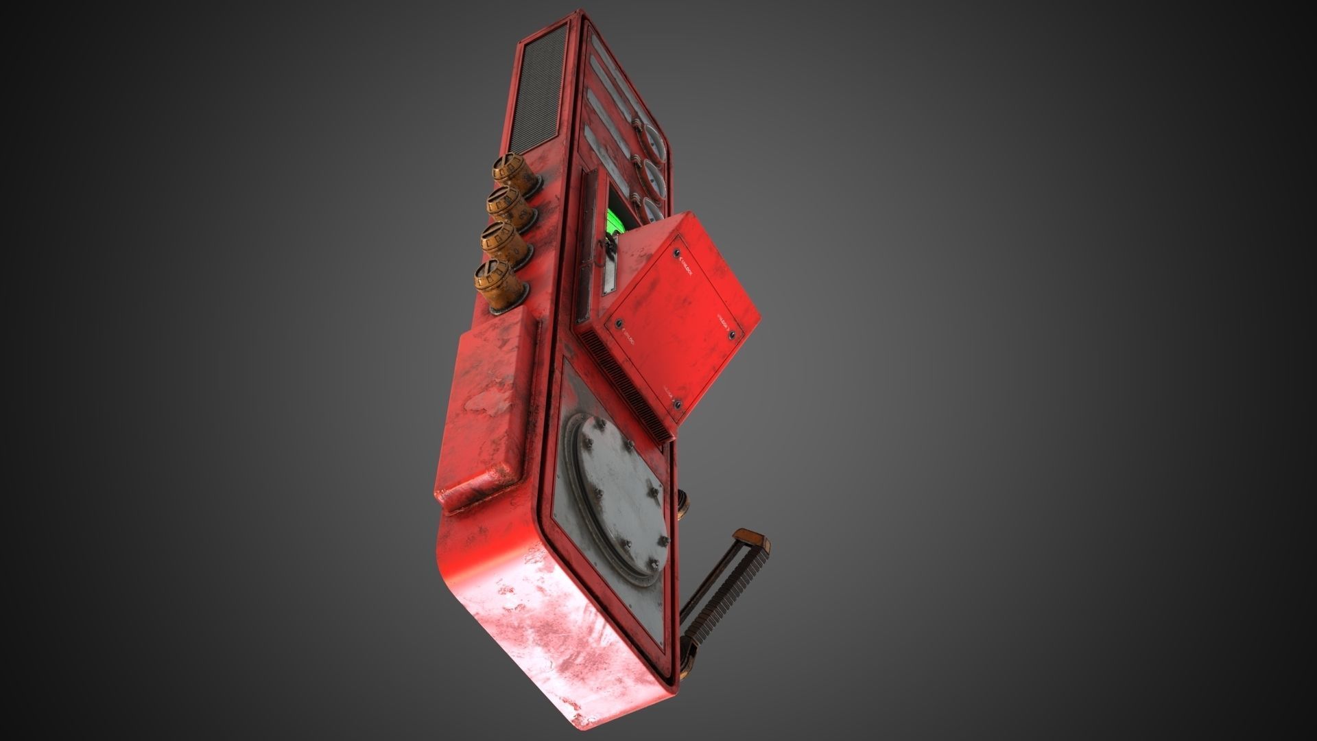 Scifi Pressure Control Panel 3D model_10