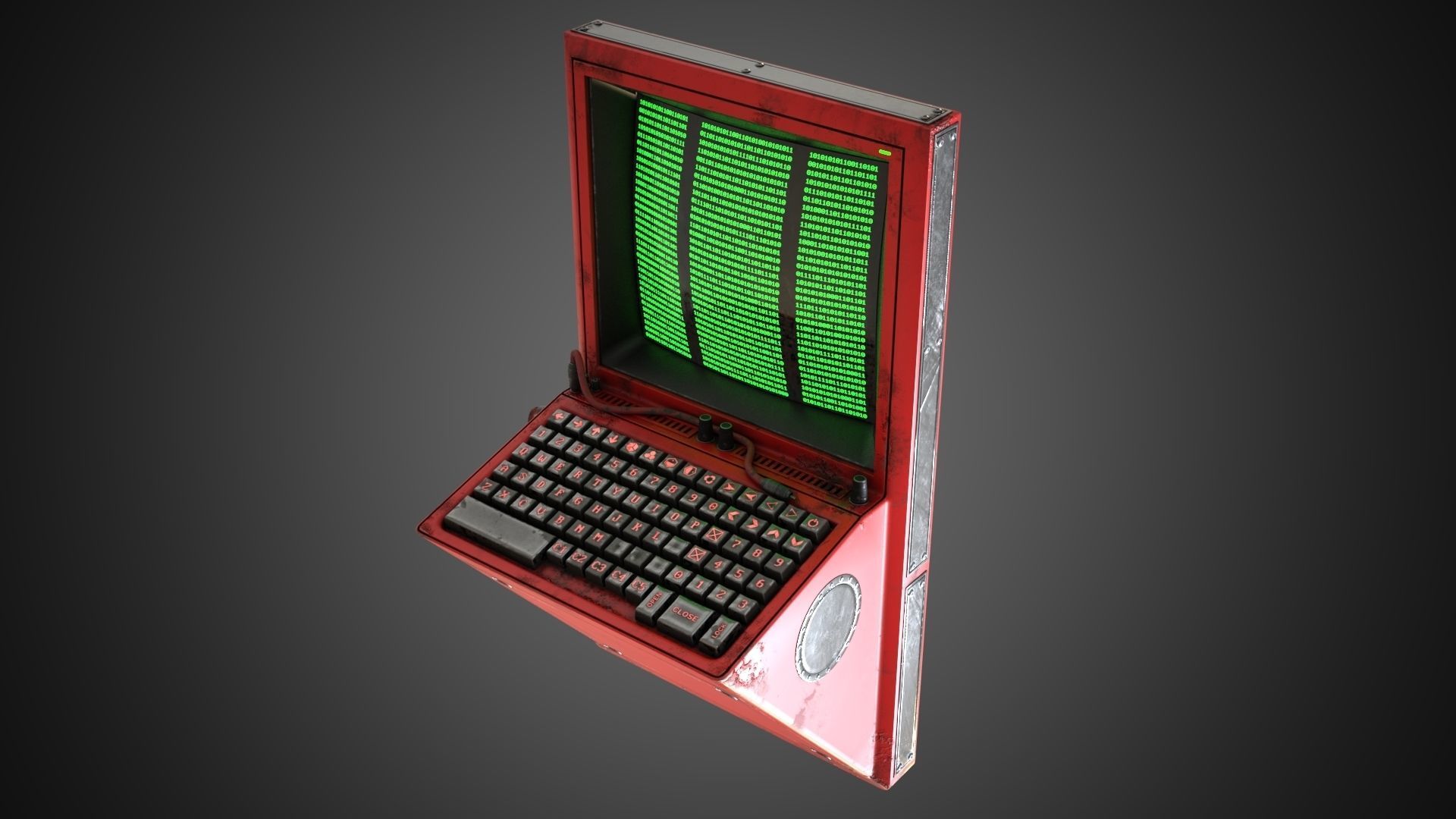 Scifi Pressure Control Panel 3D model_28