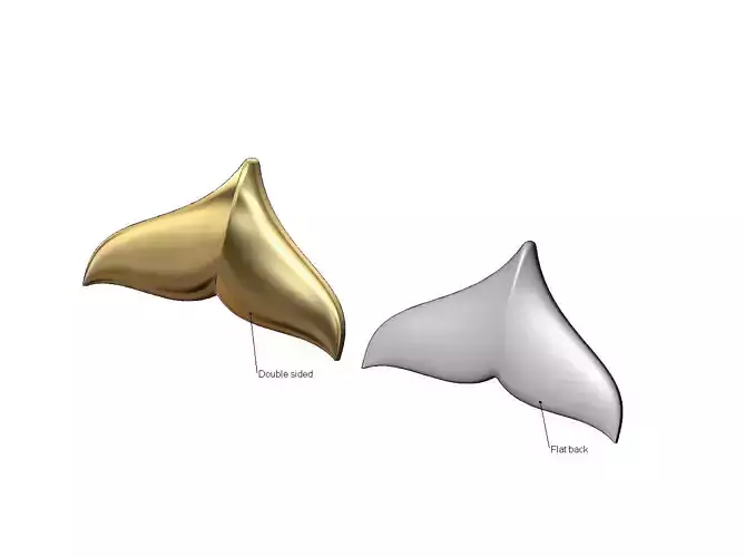 Whale tail rosette onlay relief