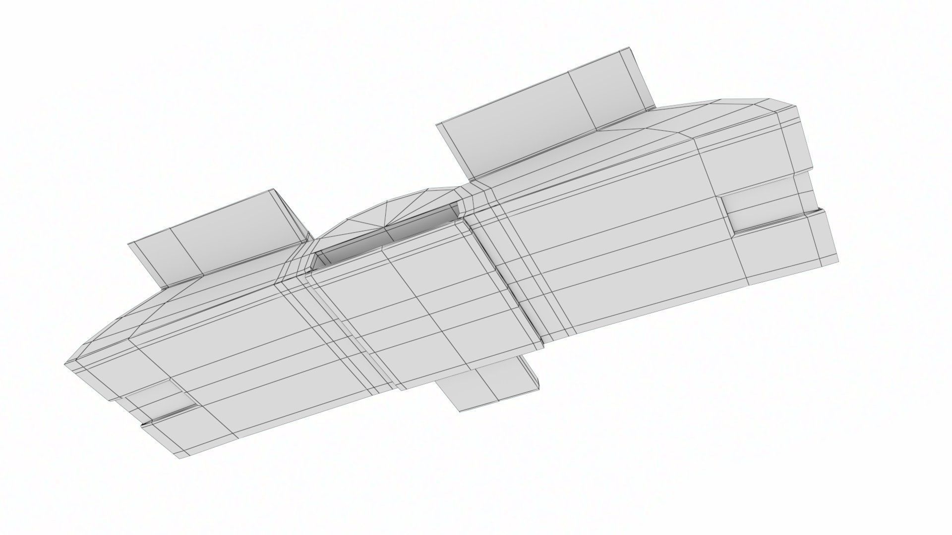 Rigged Maya Tank tracks or Continuous Tracks Low-poly 3D model_35