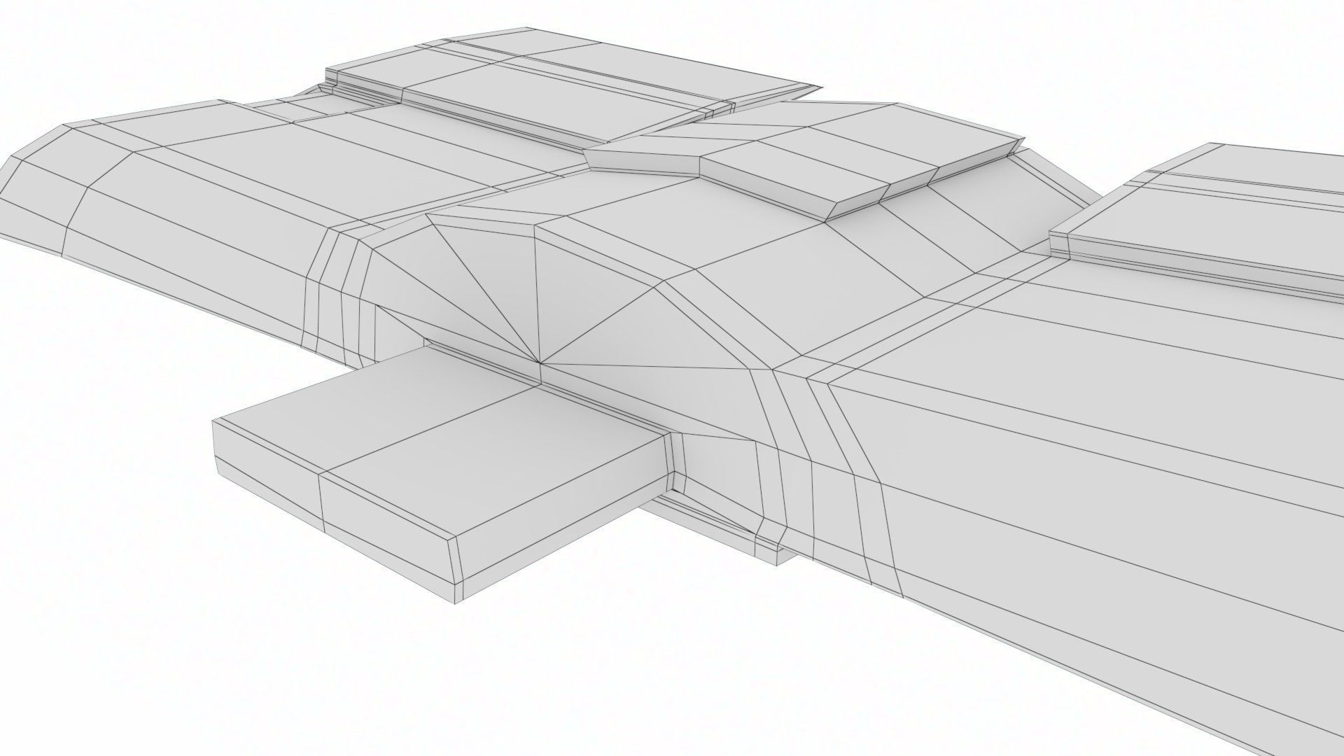 Rigged Maya Tank tracks or Continuous Tracks Low-poly 3D model_38