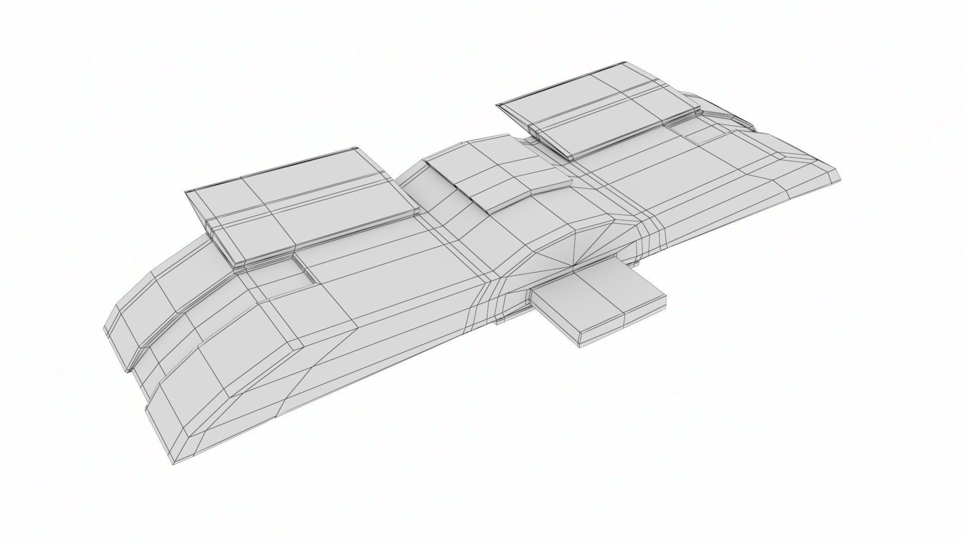 Rigged Maya Tank tracks or Continuous Tracks Low-poly 3D model_34