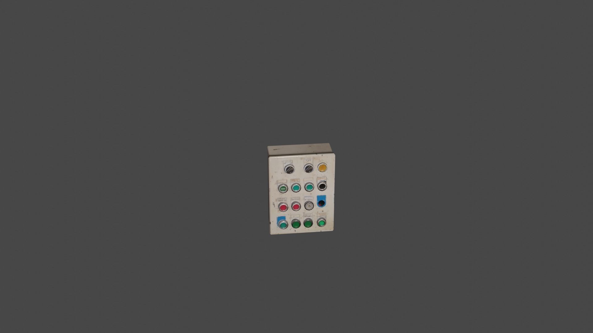 Panel control 14 Low-poly 3D model_33