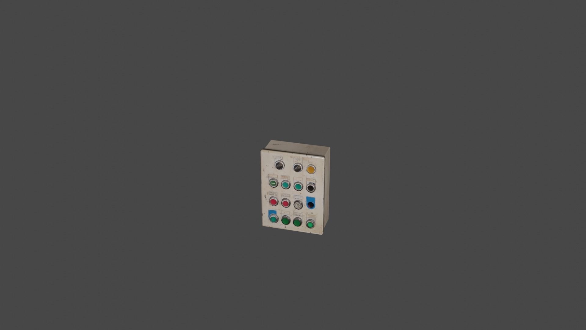 Panel control 14 Low-poly 3D model_35