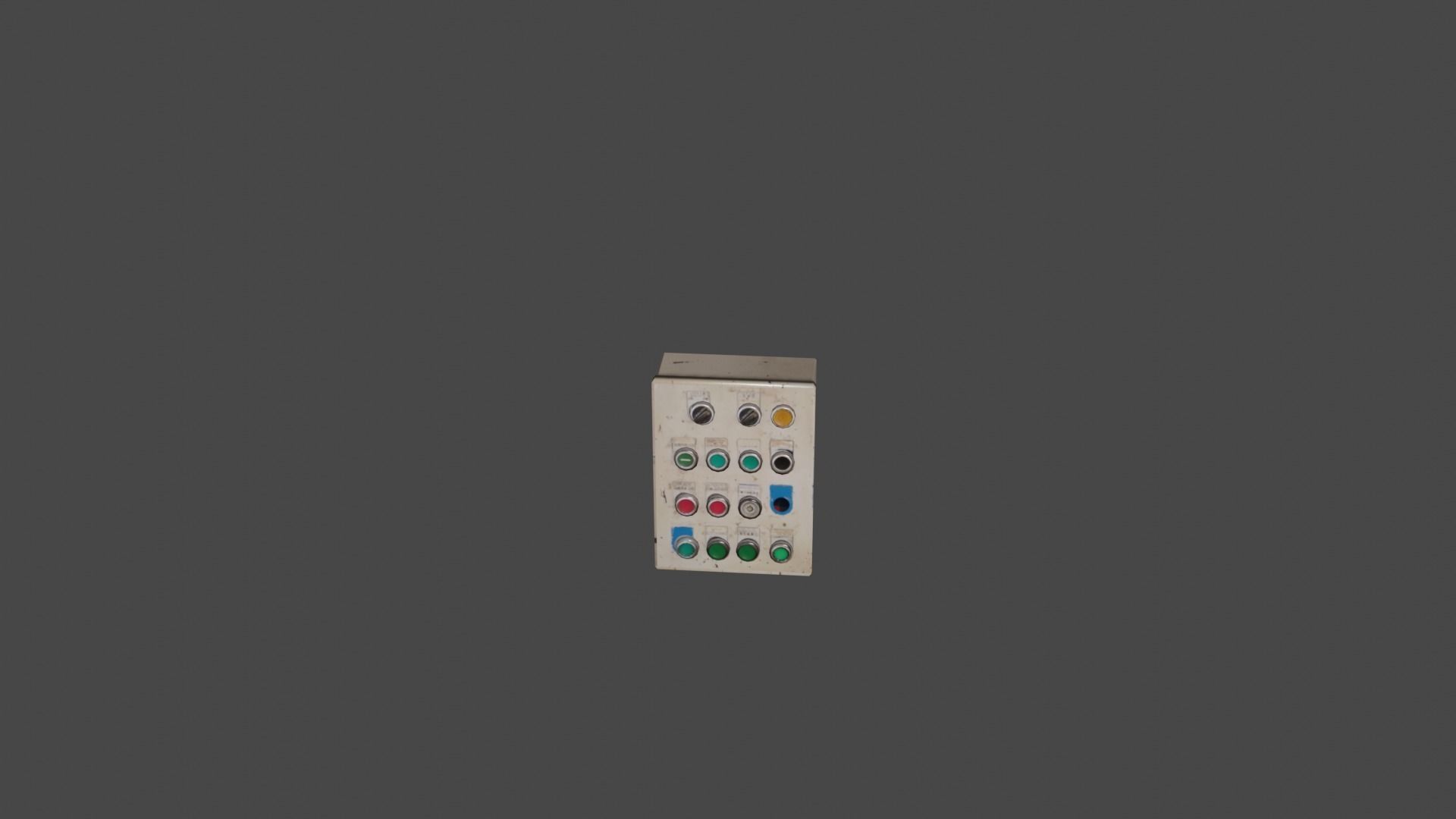 Panel control 14 Low-poly 3D model_34