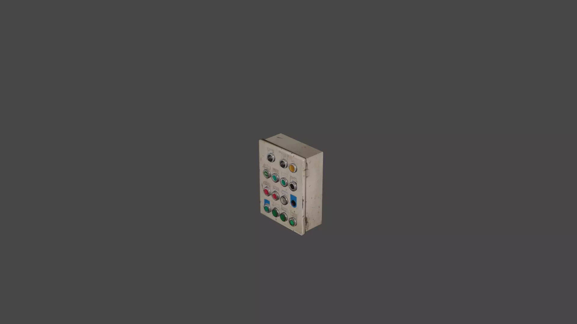 Panel control 14 Low-poly 3D model_0