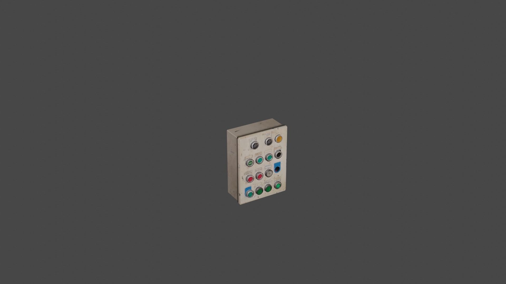 Panel control 14 Low-poly 3D model_31
