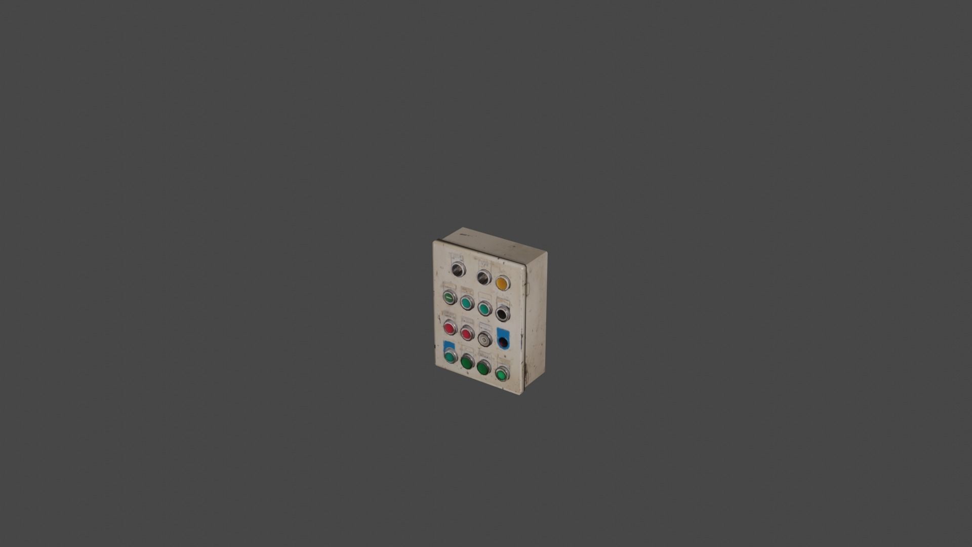 Panel control 14 Low-poly 3D model_37