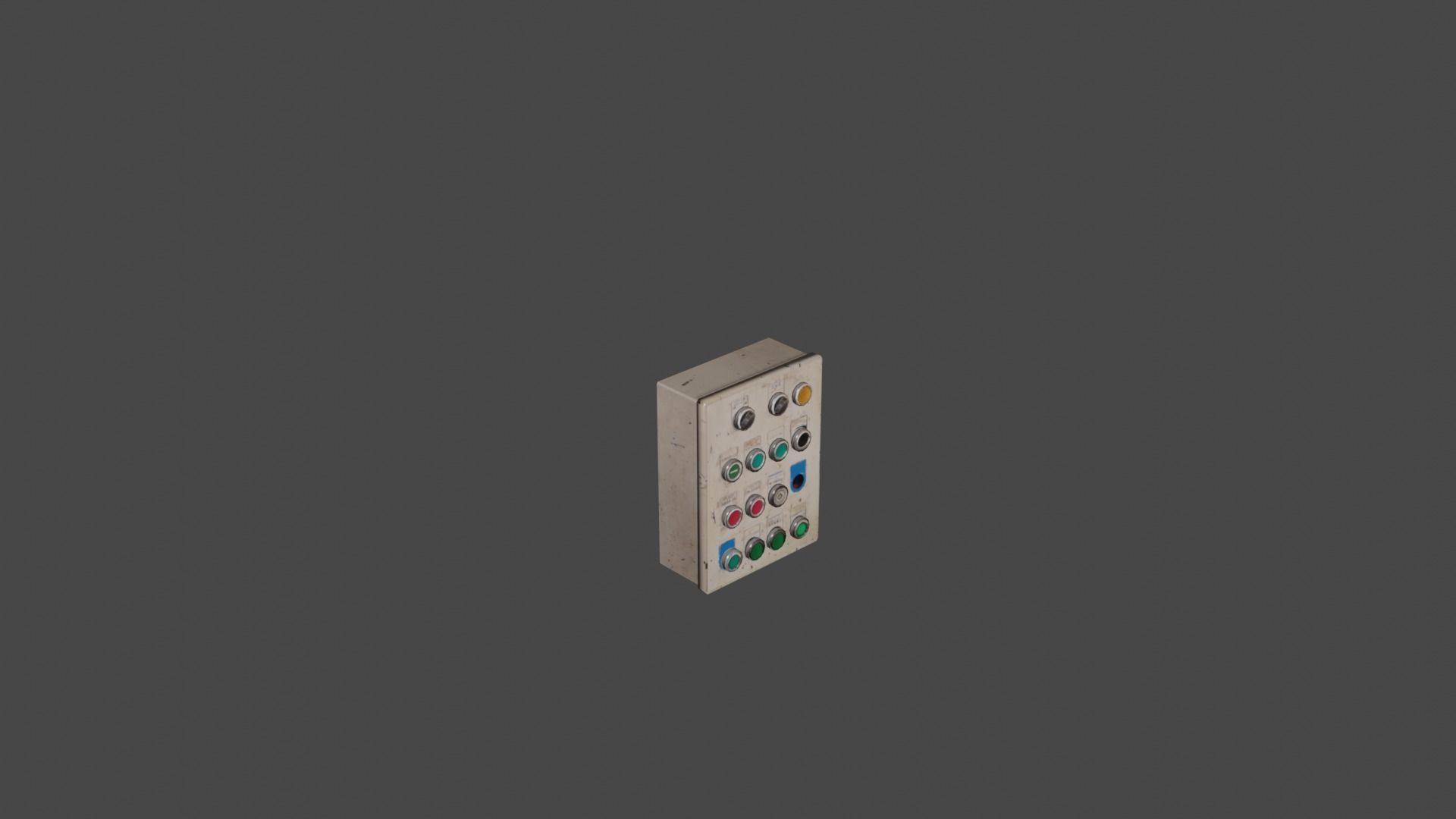 Panel control 14 Low-poly 3D model_30