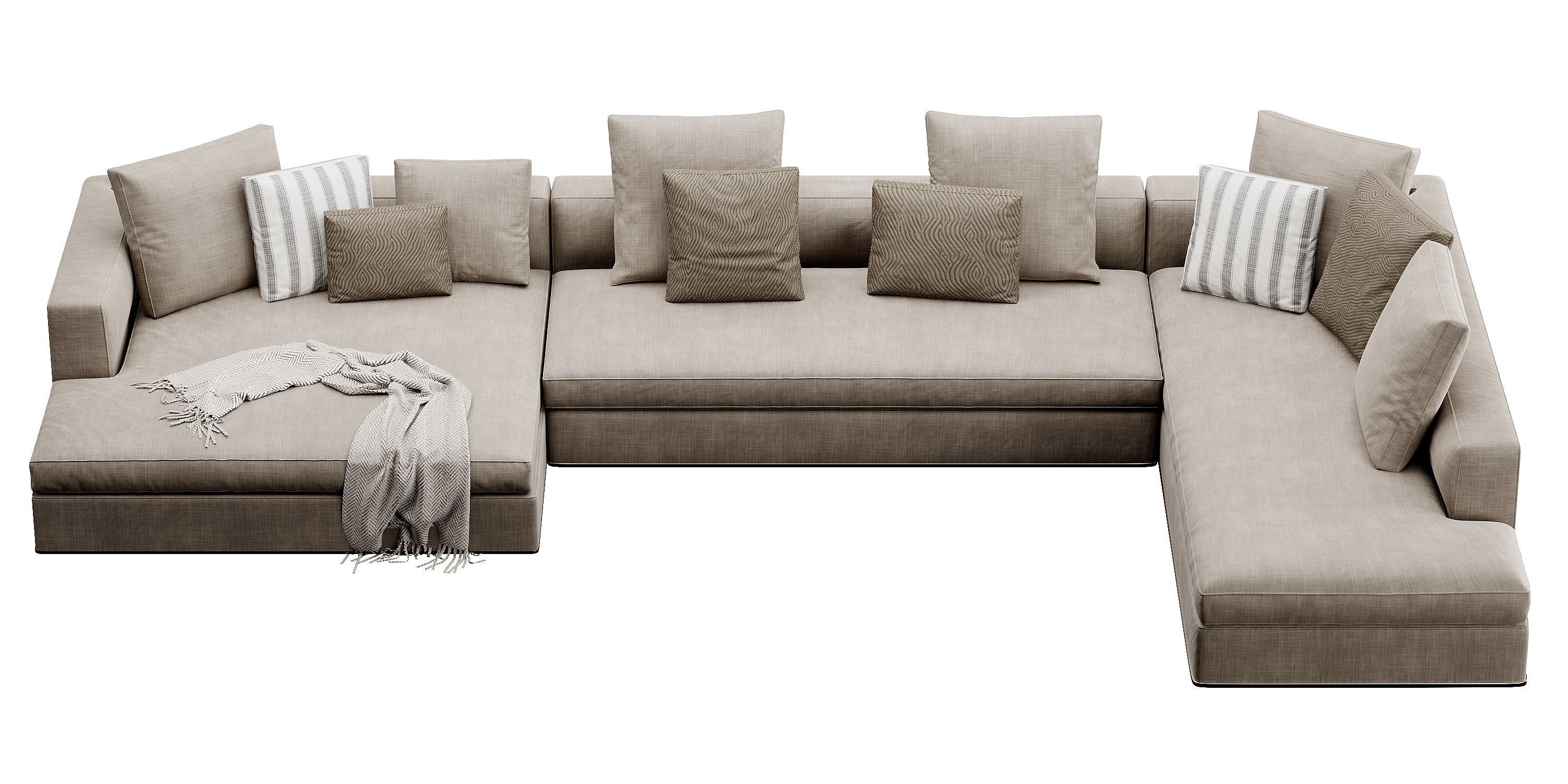 Powell Sofa 3D model_9