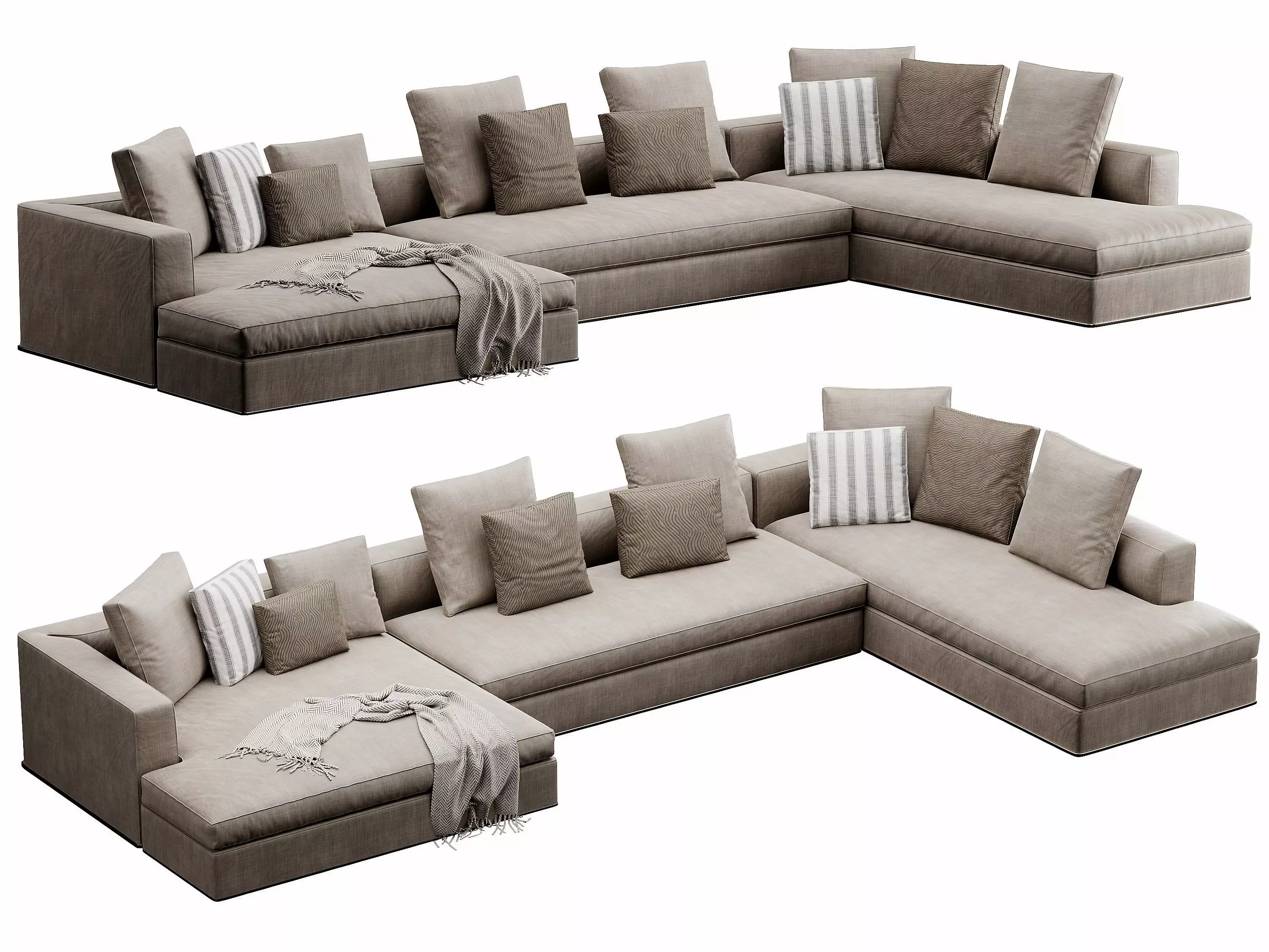 Powell Sofa 3D model_0