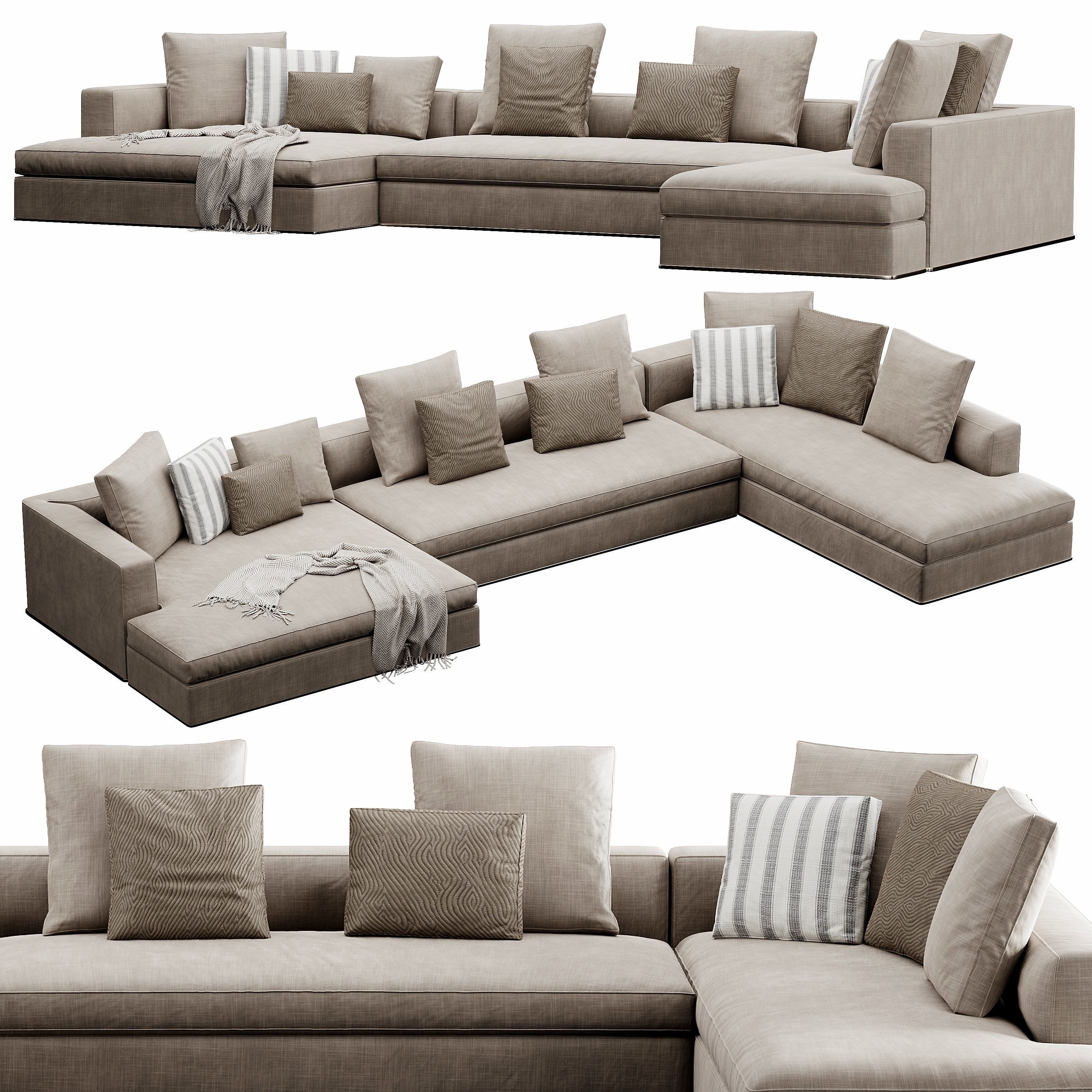 Powell Sofa 3D model_3