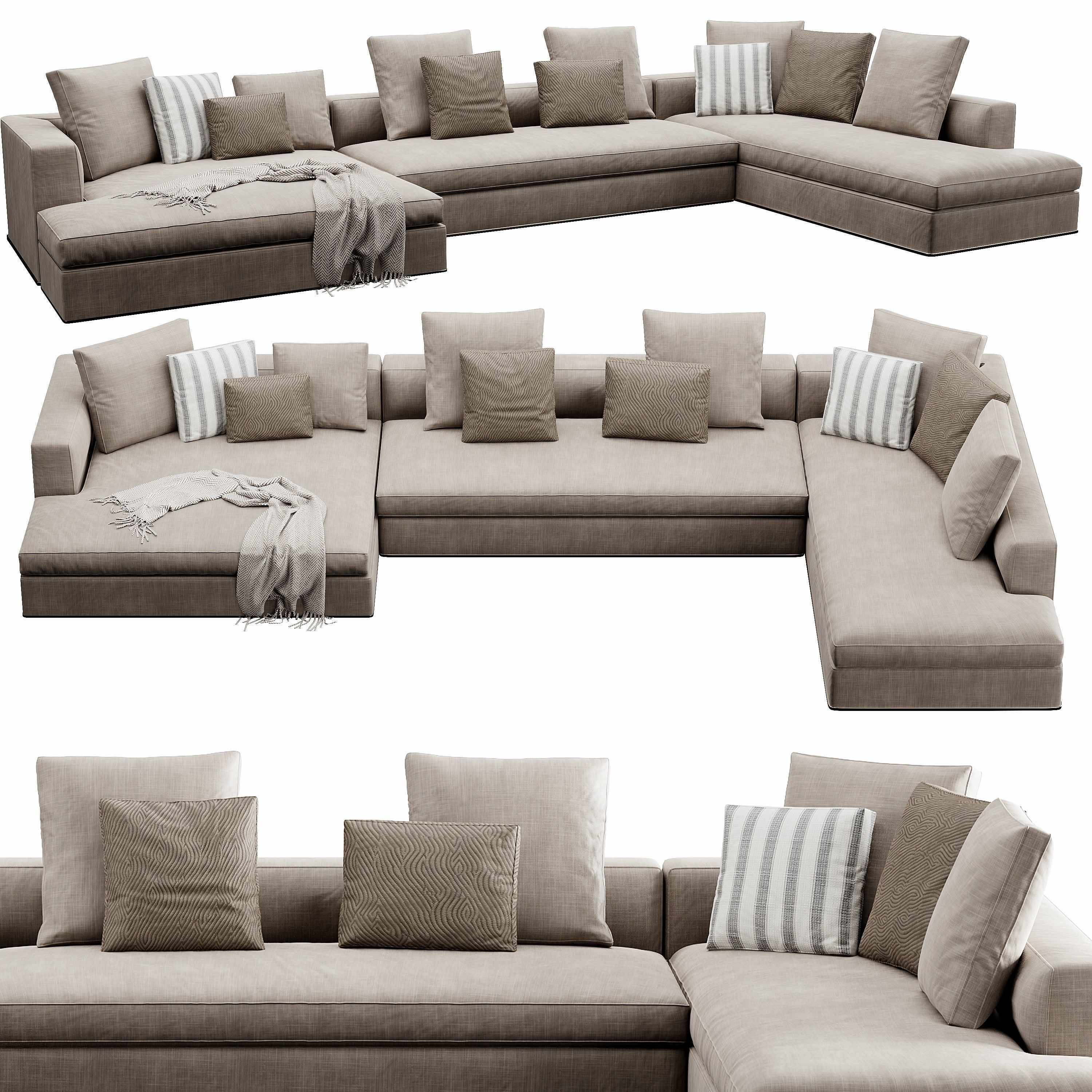 Powell Sofa 3D model_5
