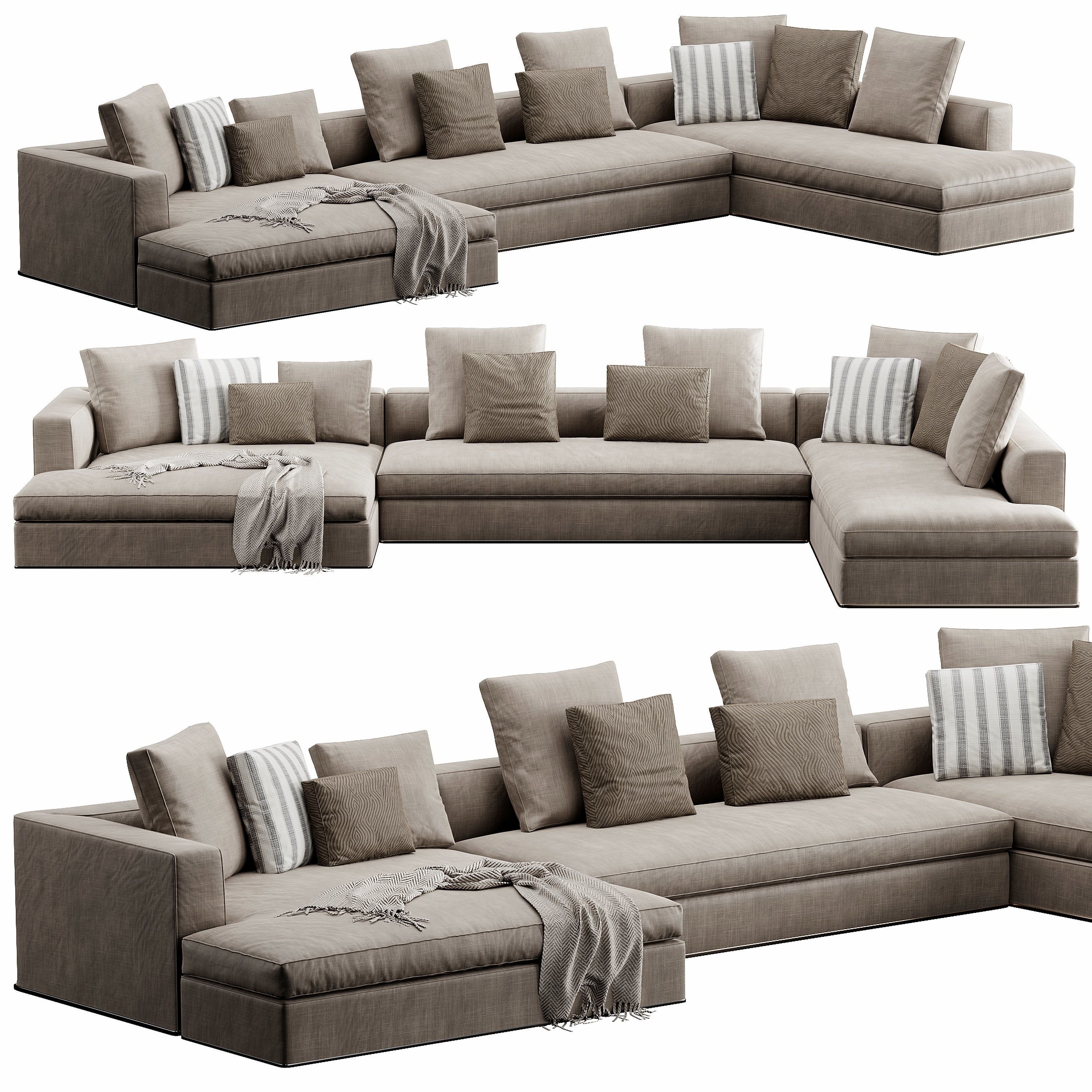 Powell Sofa 3D model_6