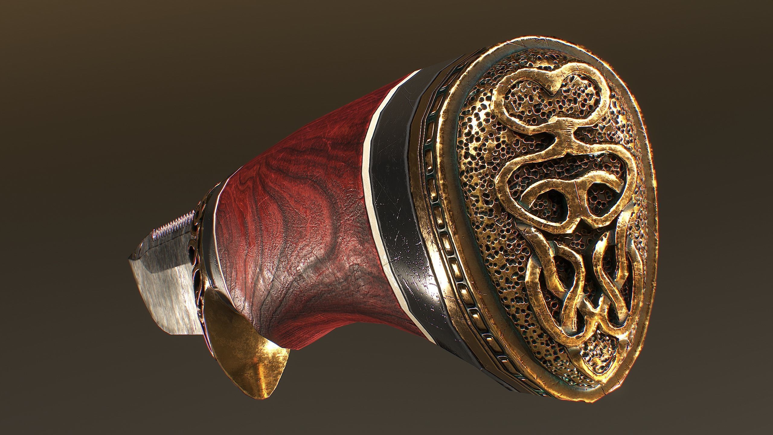 CAPTAINS KNIFE Low-poly 3D model_3