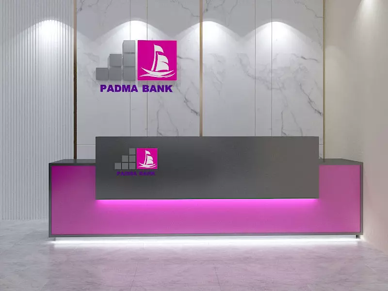 Design of a Bank Reception 3D print model