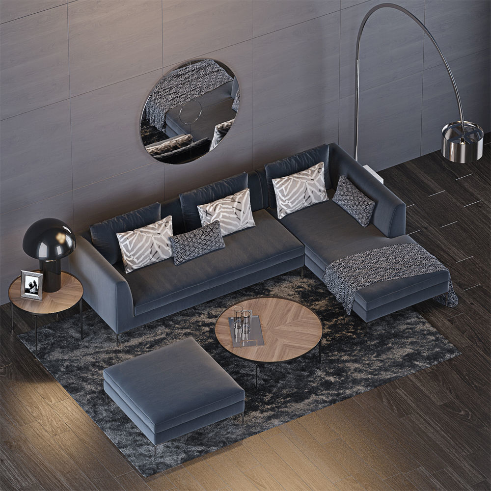 sofa modern 3D model_1