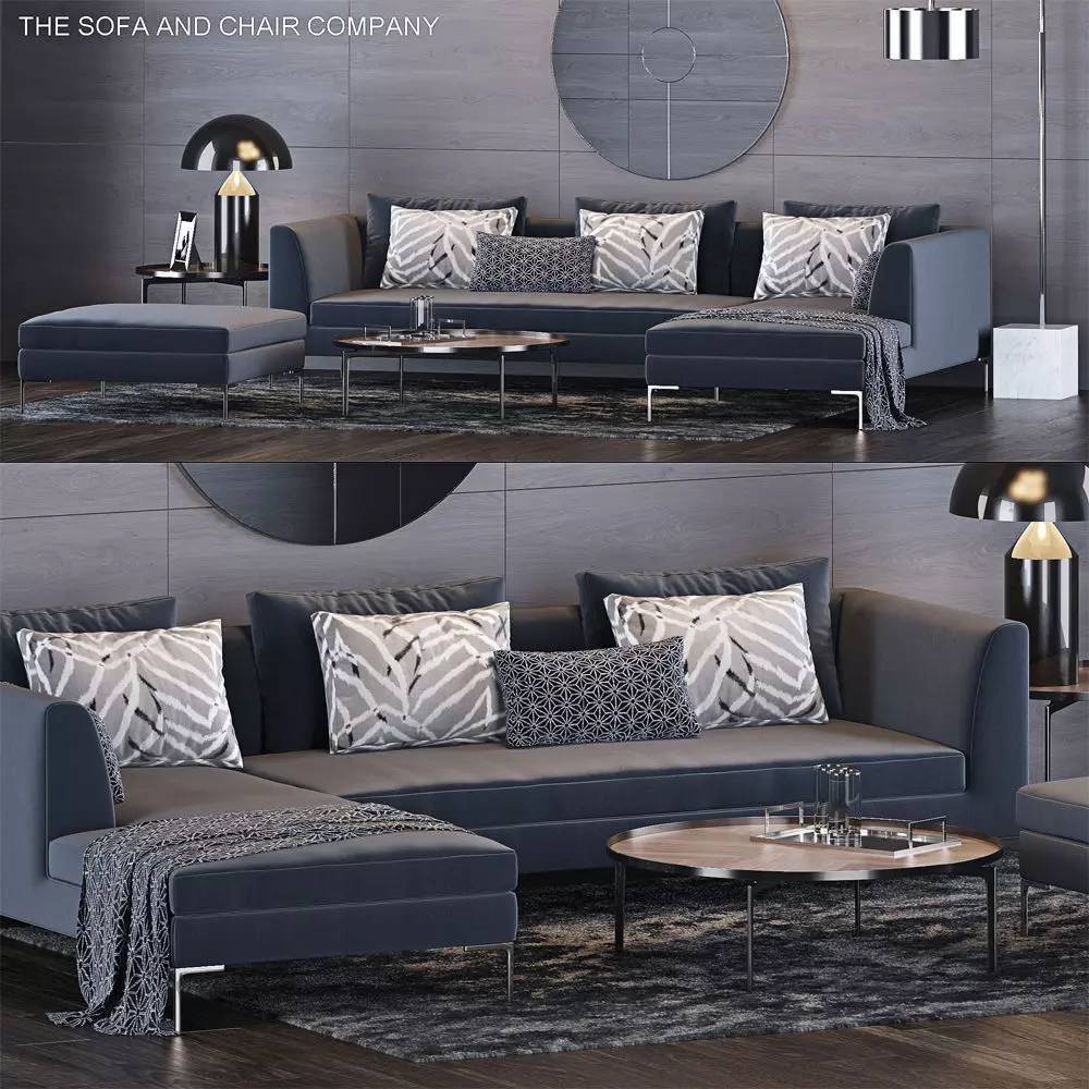 sofa modern 3D model_0