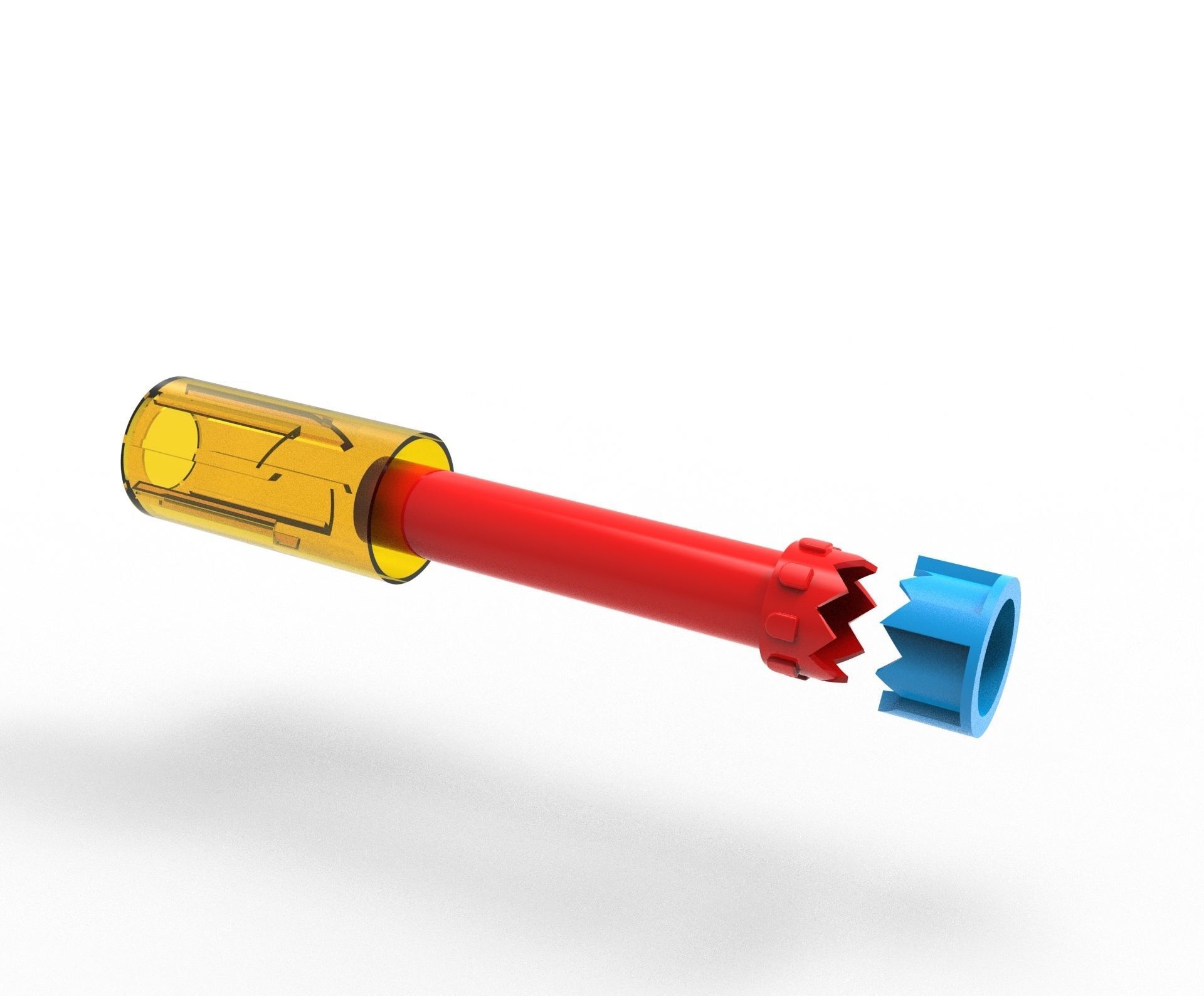 clicking pen mechanism 50 mm diameter 3D print model_15