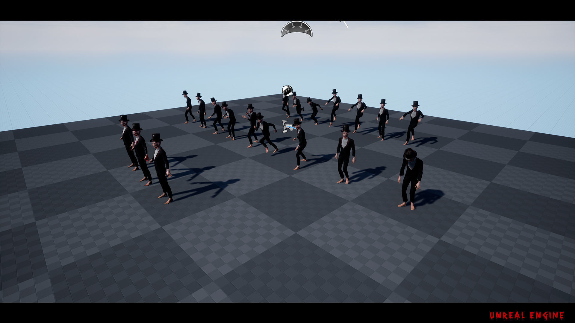 The Terrible man game character for Horror games Low-poly 3D model_13