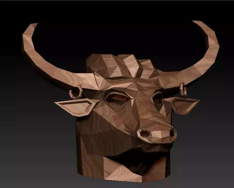 bull head 3D model_0