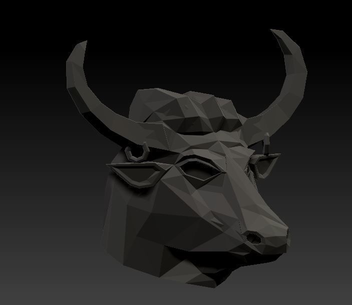 bull head 3D model_6
