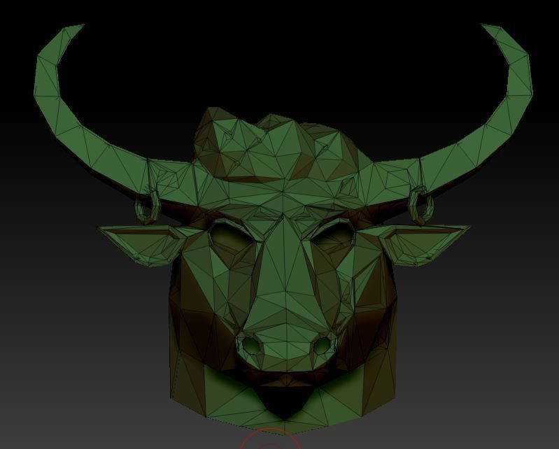 bull head 3D model_1