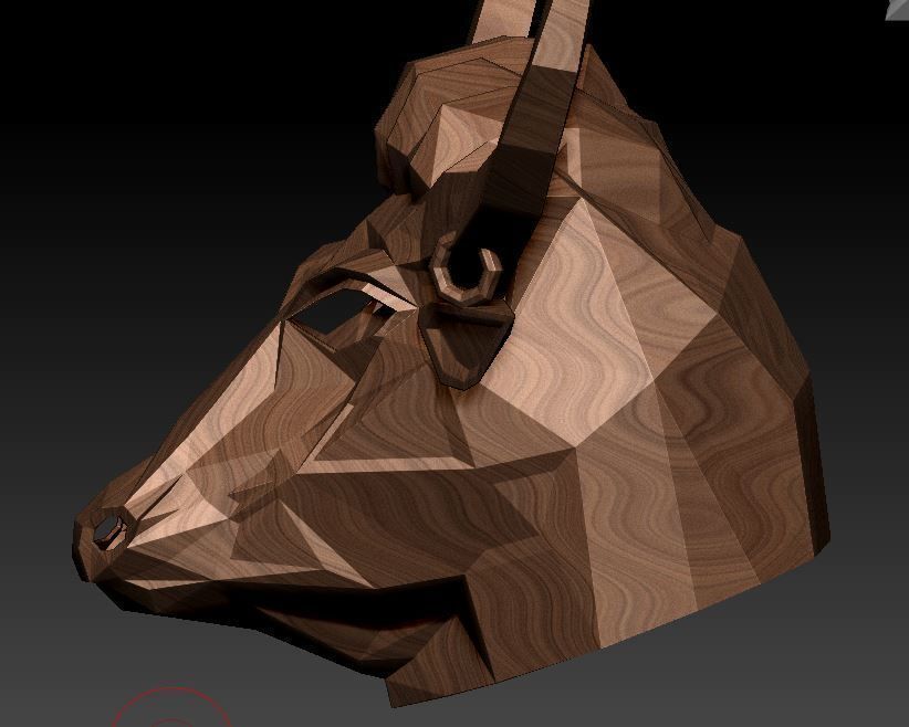 bull head 3D model_5