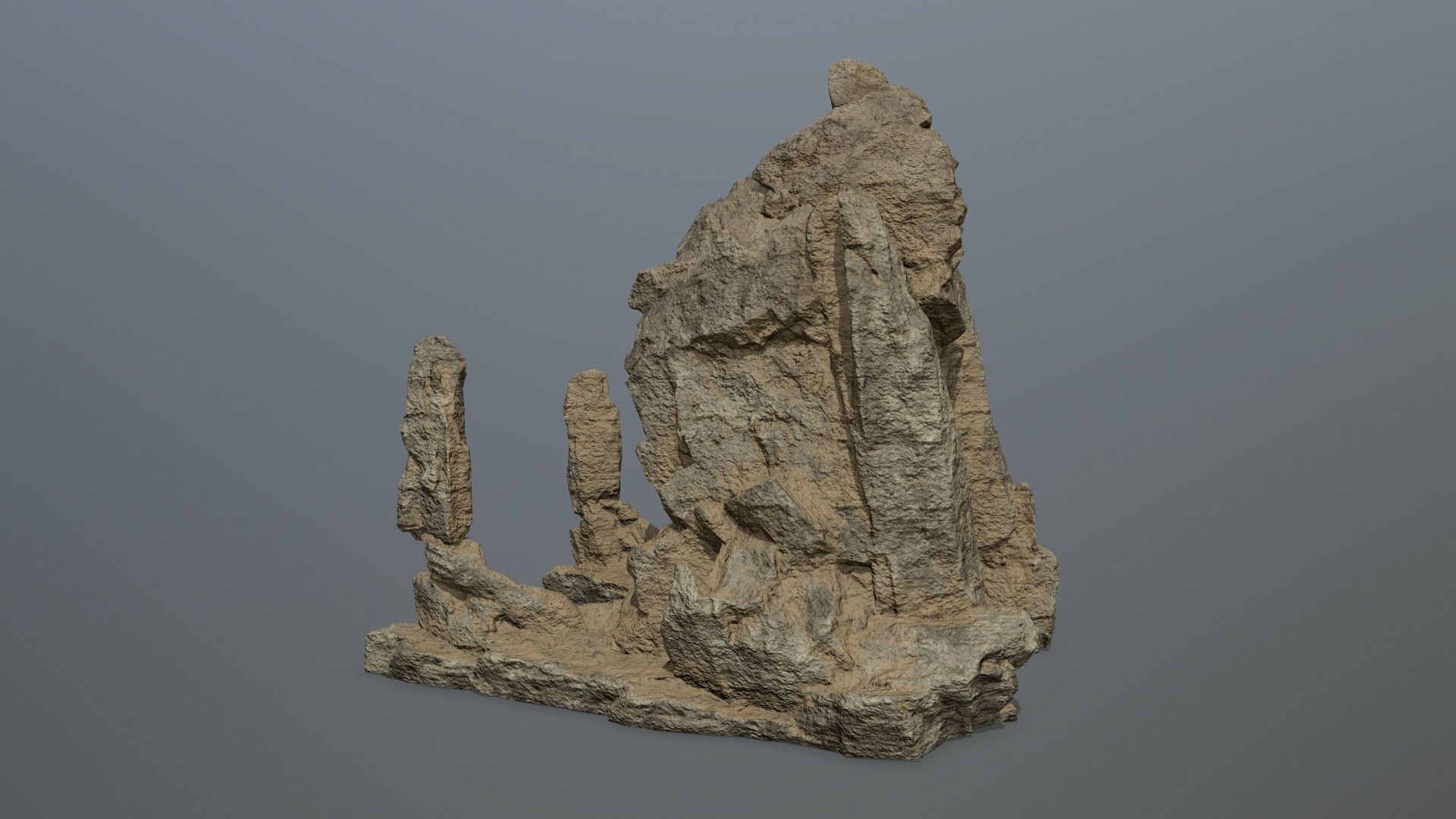 skull gate Low-poly 3D model_4