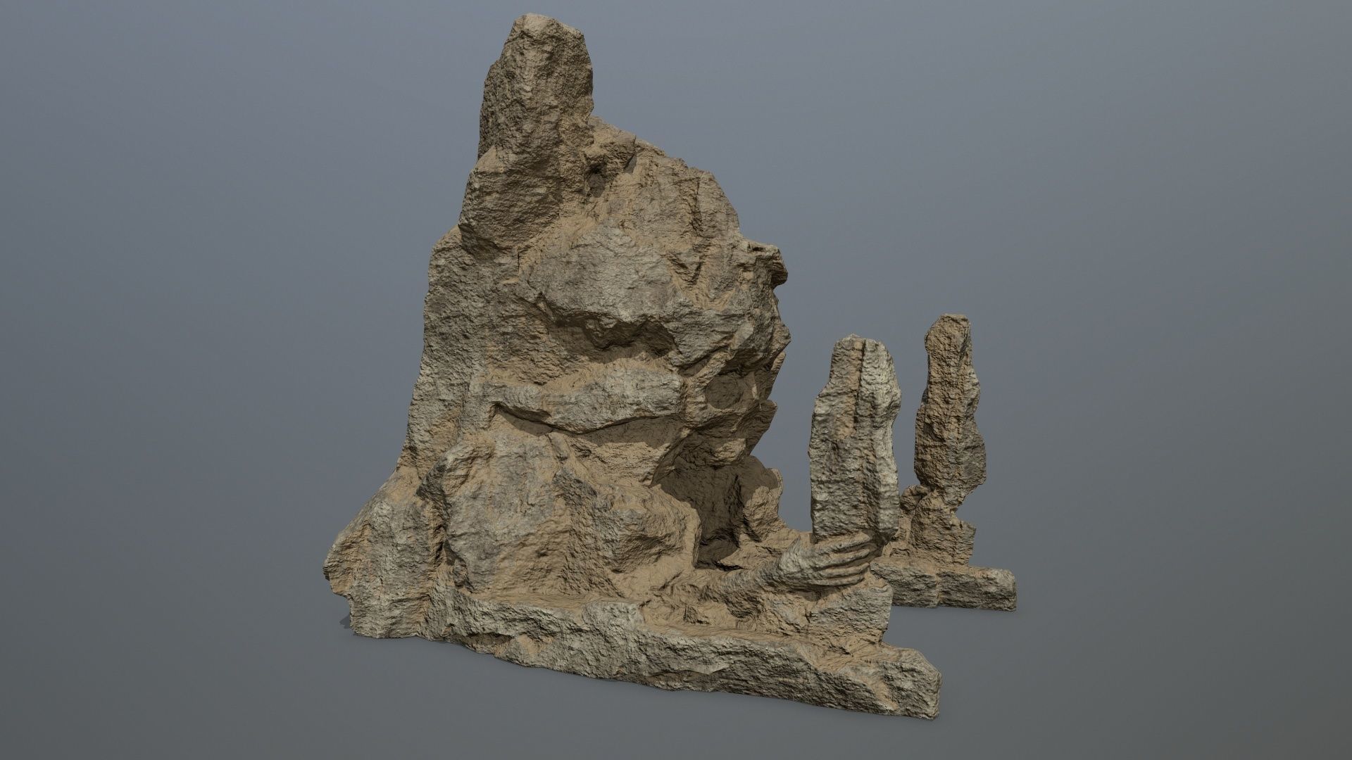 skull gate Low-poly 3D model_8