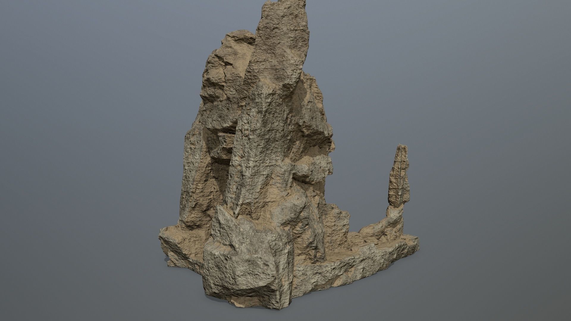 skull gate Low-poly 3D model_7