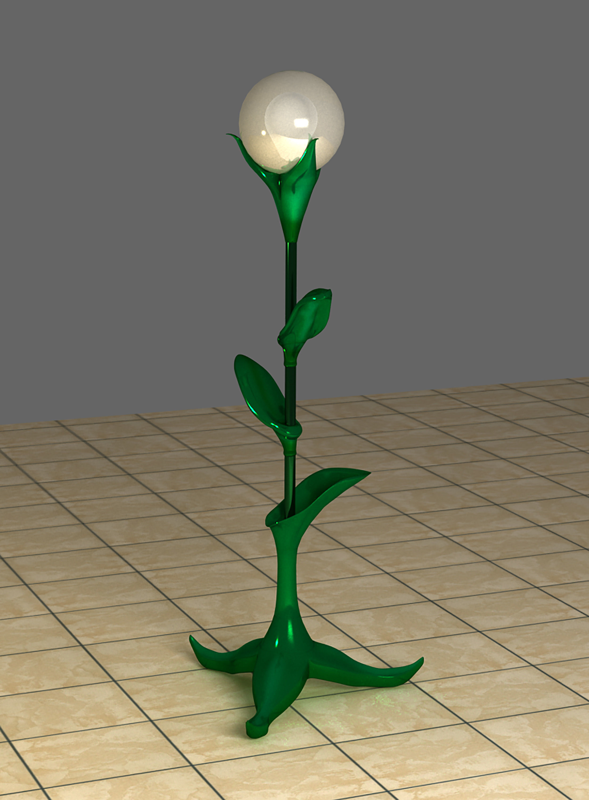 Floor lamp  3D model_5