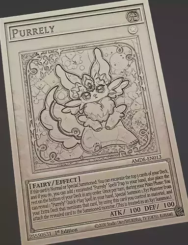 purrely - yugioh Free 3D print model