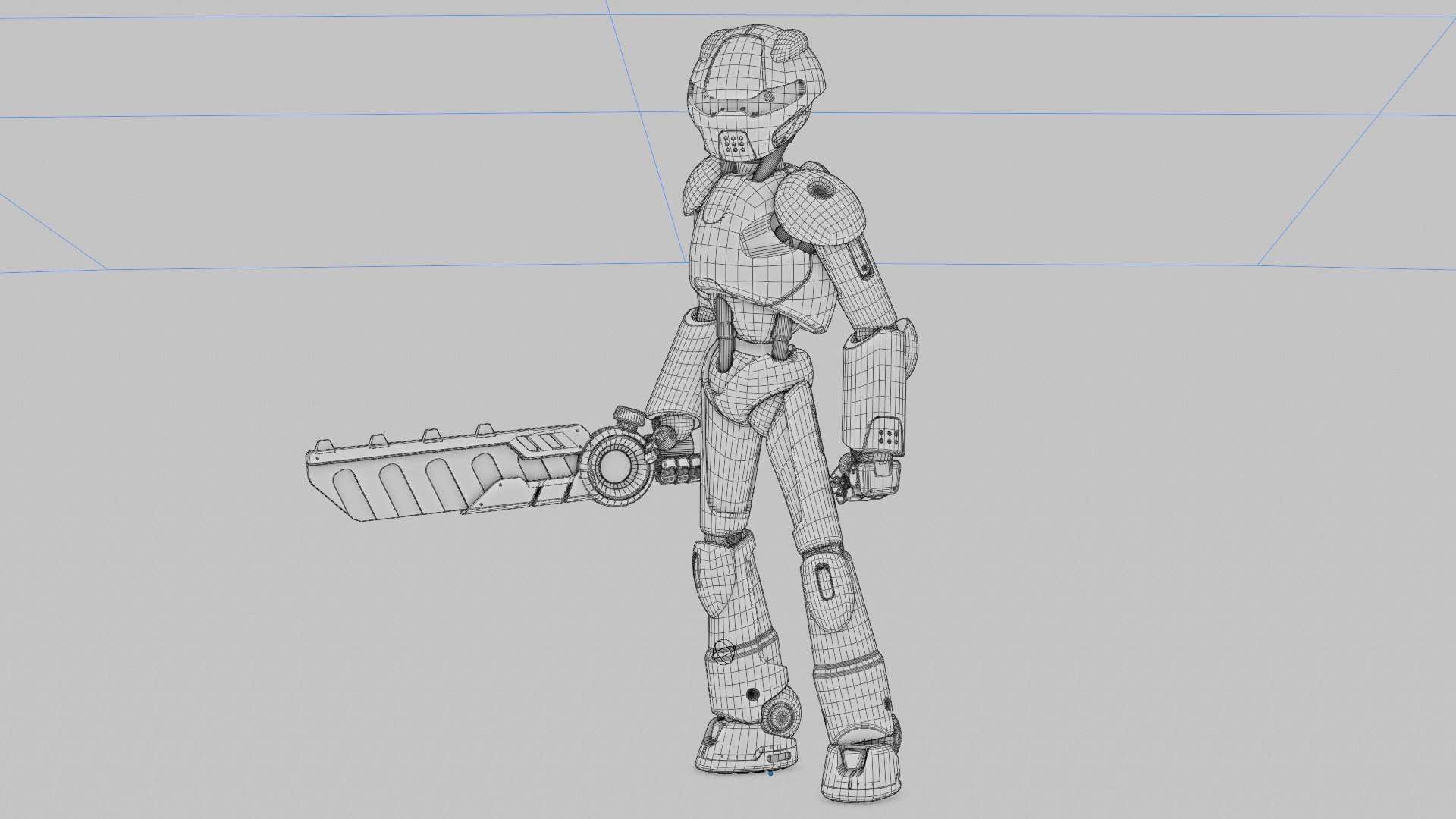 BATLE DROID RF-800 Rigged for Unreal Engine - Unity - MIXAMO 3D model_42