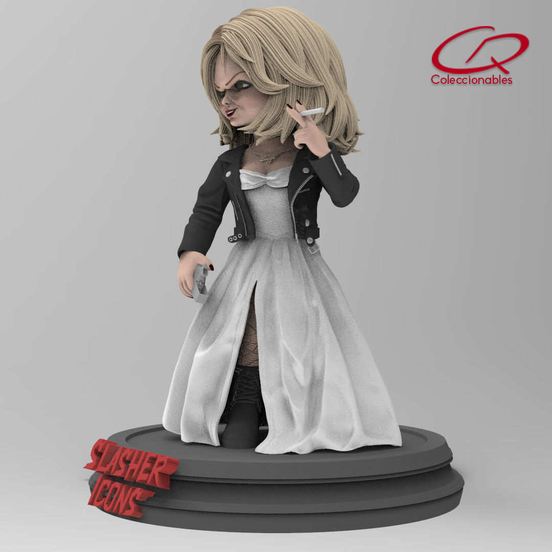 Chuckys Bride - Tiffany - Slasher icons 3D print model_2