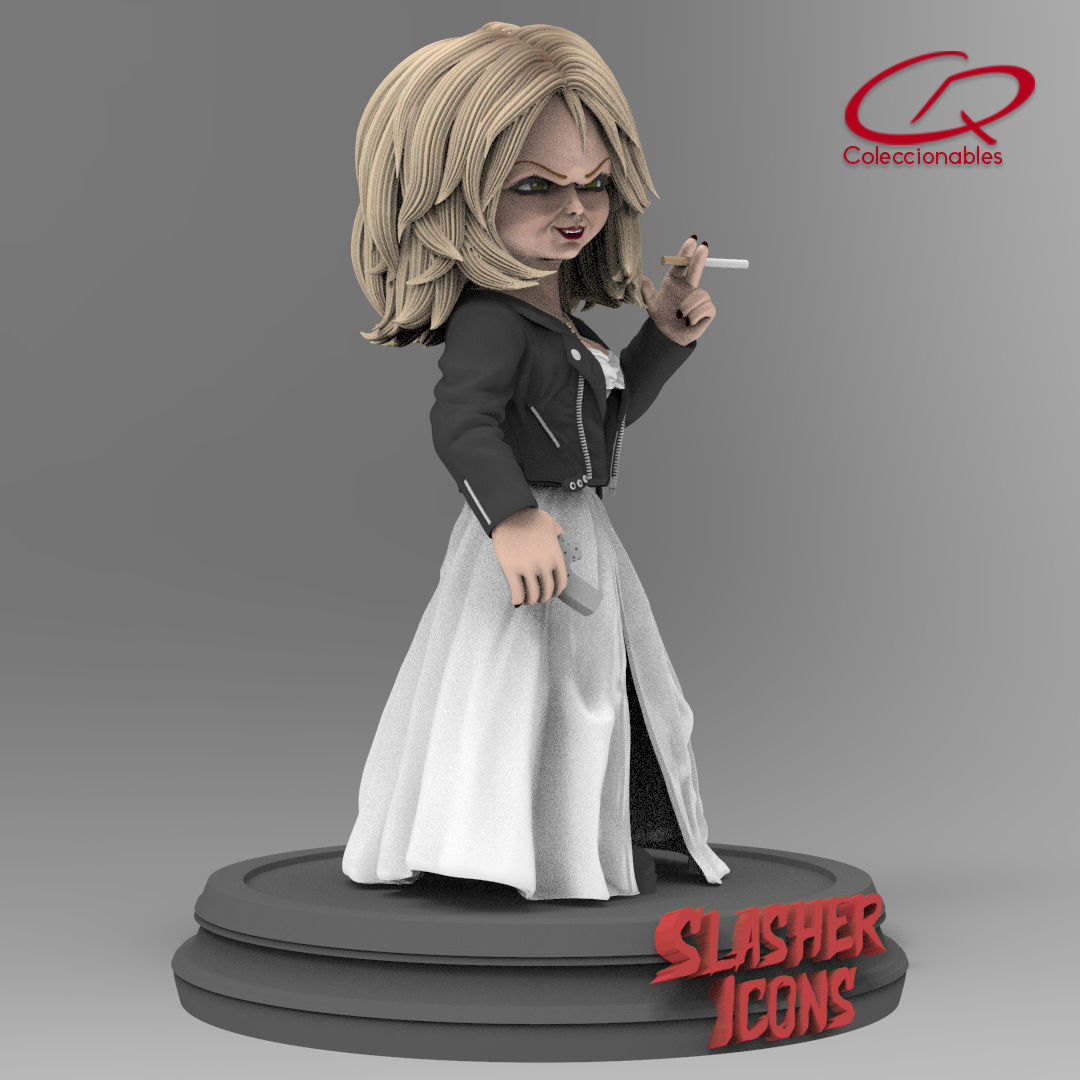 Chuckys Bride - Tiffany - Slasher icons 3D print model_6