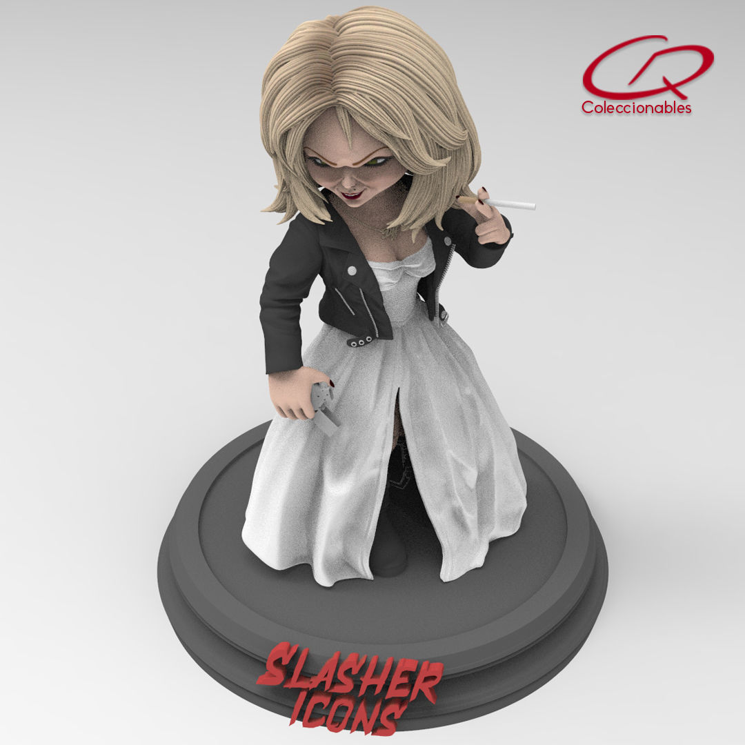 Chuckys Bride - Tiffany - Slasher icons 3D print model_10