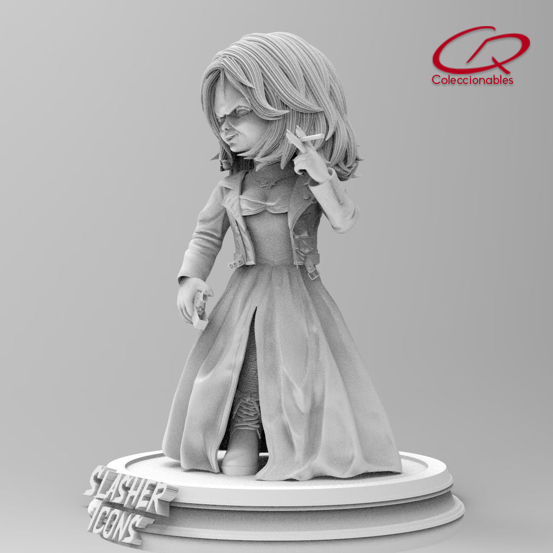 Chuckys Bride - Tiffany - Slasher icons 3D print model_3