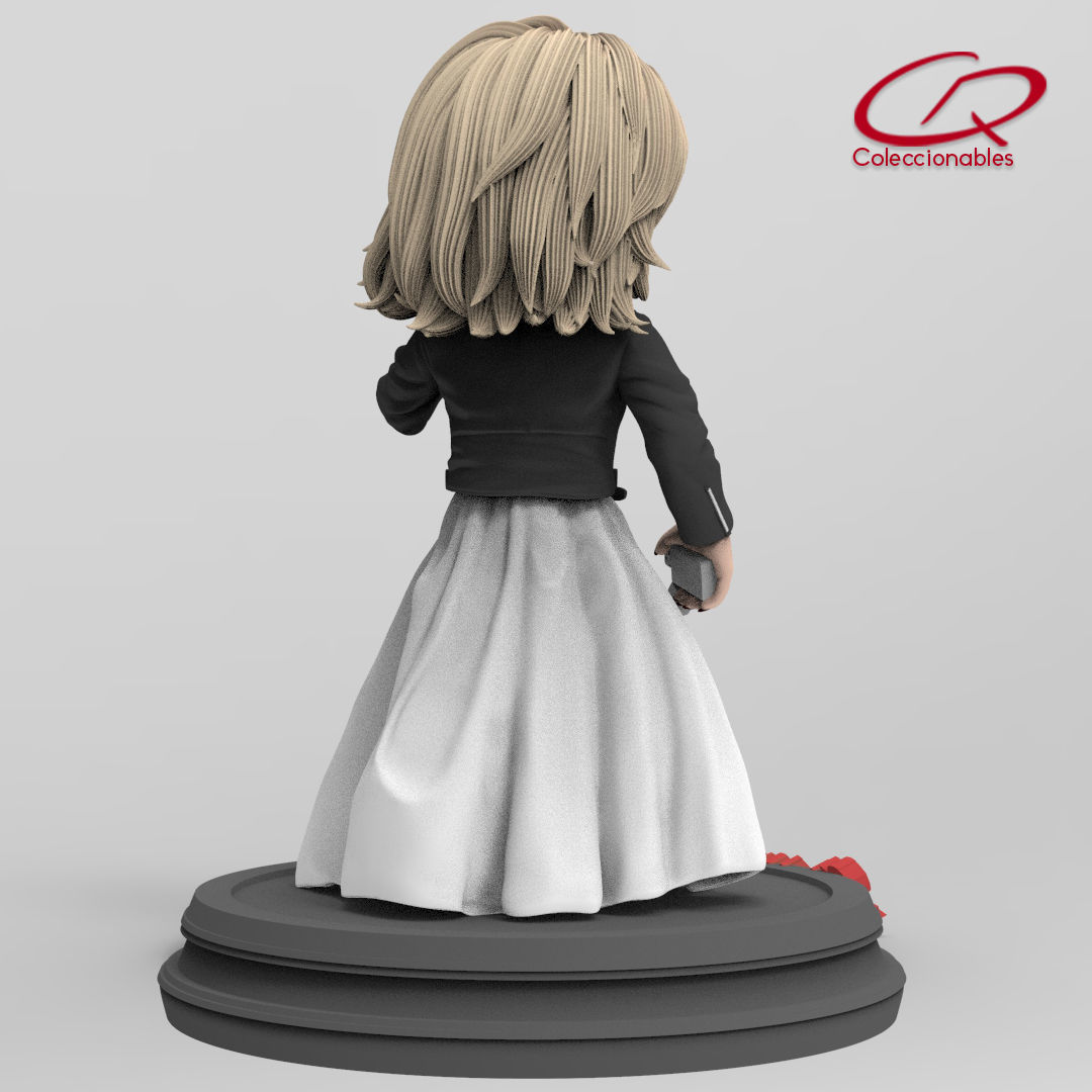 Chuckys Bride - Tiffany - Slasher icons 3D print model_4
