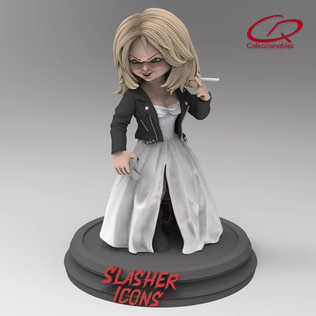 Chuckys Bride - Tiffany - Slasher icons 3D print model_0