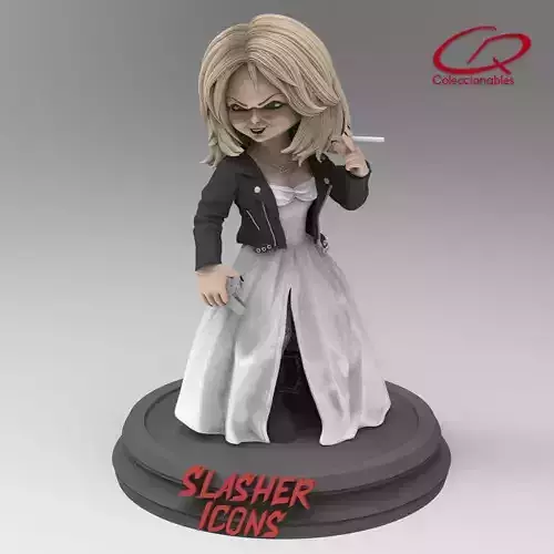 Chuckys Bride - Tiffany - Slasher icons 3D print model