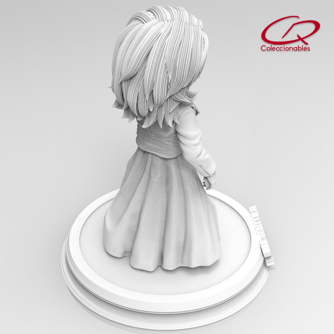 Chuckys Bride - Tiffany - Slasher icons 3D print model_12