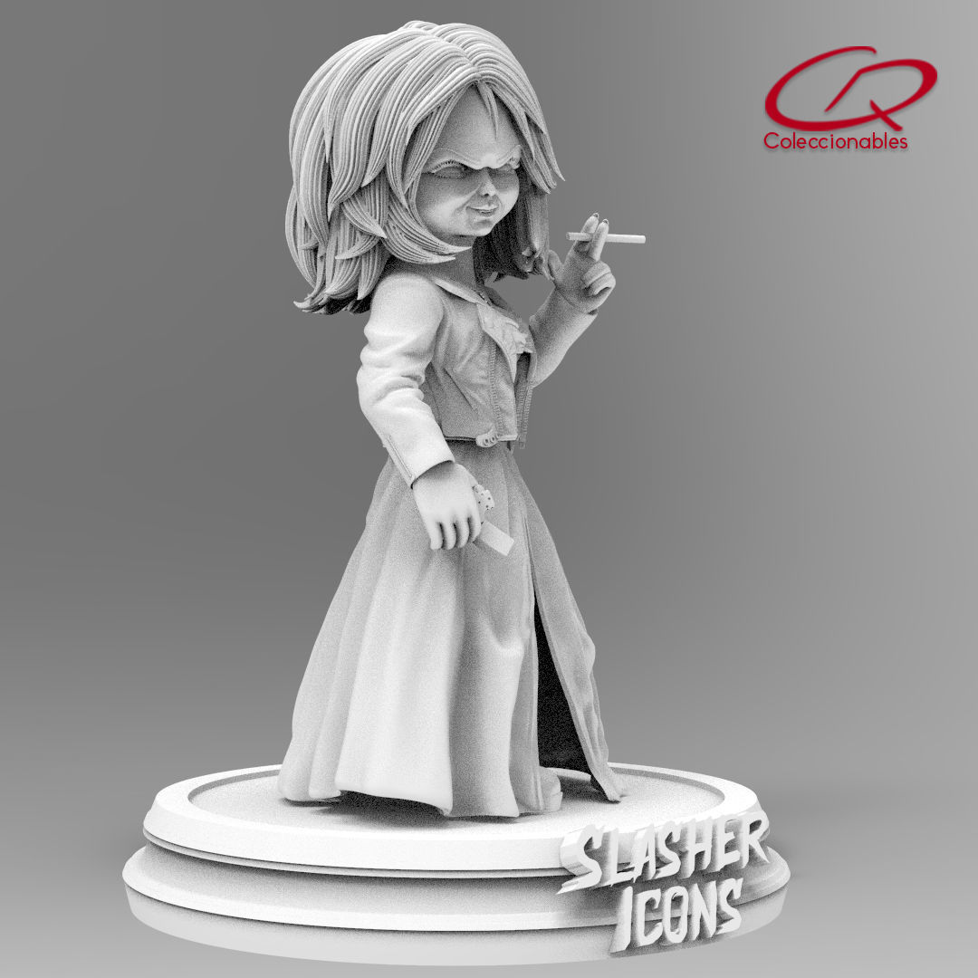 Chuckys Bride - Tiffany - Slasher icons 3D print model_9